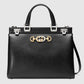 Gucci Zumi Medium Leather Top Handle Tote