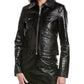 Michael Kors Collection Croc-Embossed Leather Jacket