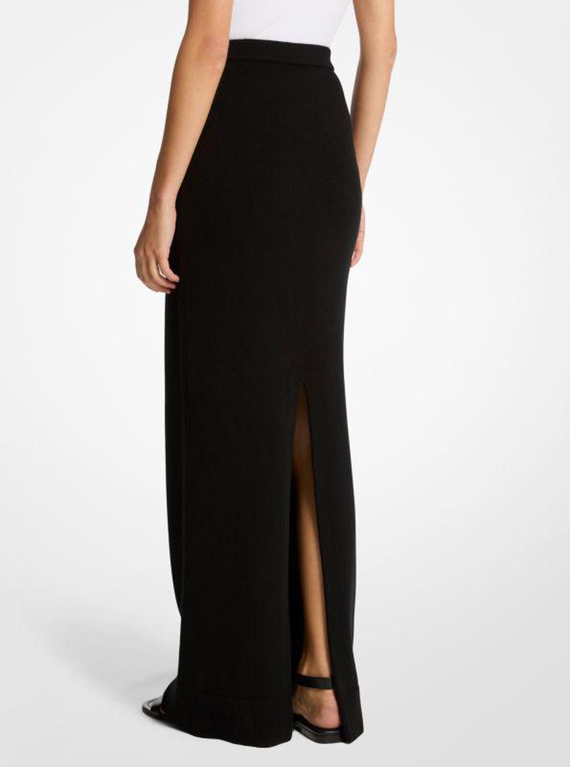 Cashmere Blend Maxi Skirt