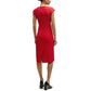 Women's Cap-Sleeve Twill Dress