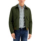 Mens Solid Polyester Bomber Jacket