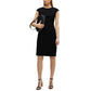 Women's Wool Cap Sleeve Slim-Fit Dress