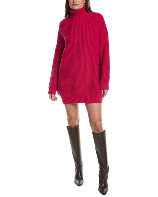 Michael Kors Collection Shaker Turtleneck Cashmere Dress