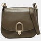 Michael Kors Olive Leather Delfina Saddle Bag