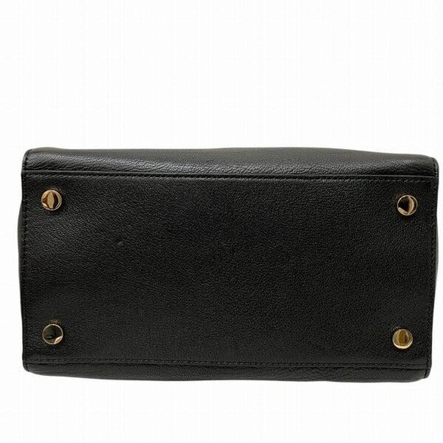 Black Leather 2way Handbag