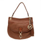 Michael Michael Kors Leather Tassel Braided Flap Top Handle Bag