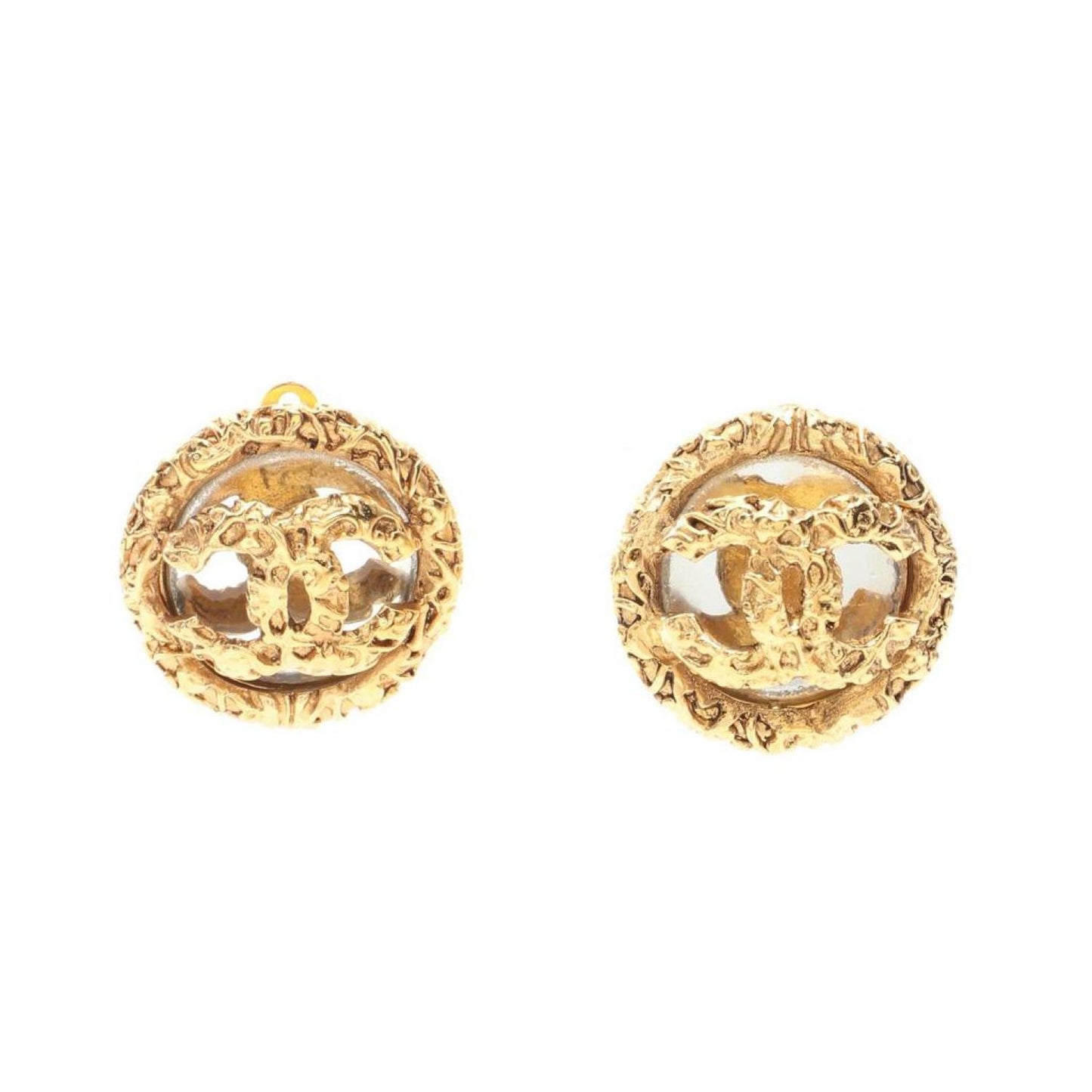 Coco Mark Earrings Gp Mirror Gold Lava 93A