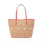 Straw Leather Tote Bag (Pre-Owned)