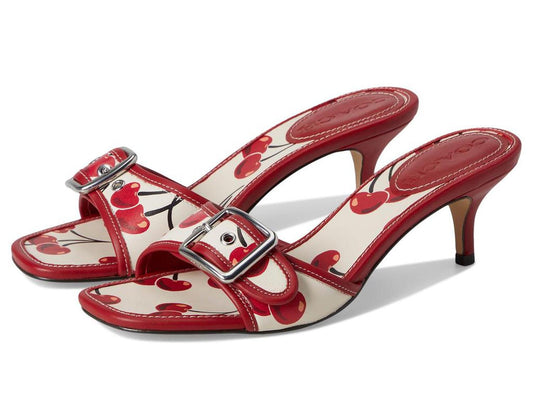 Margot Sandals With Cherry Print