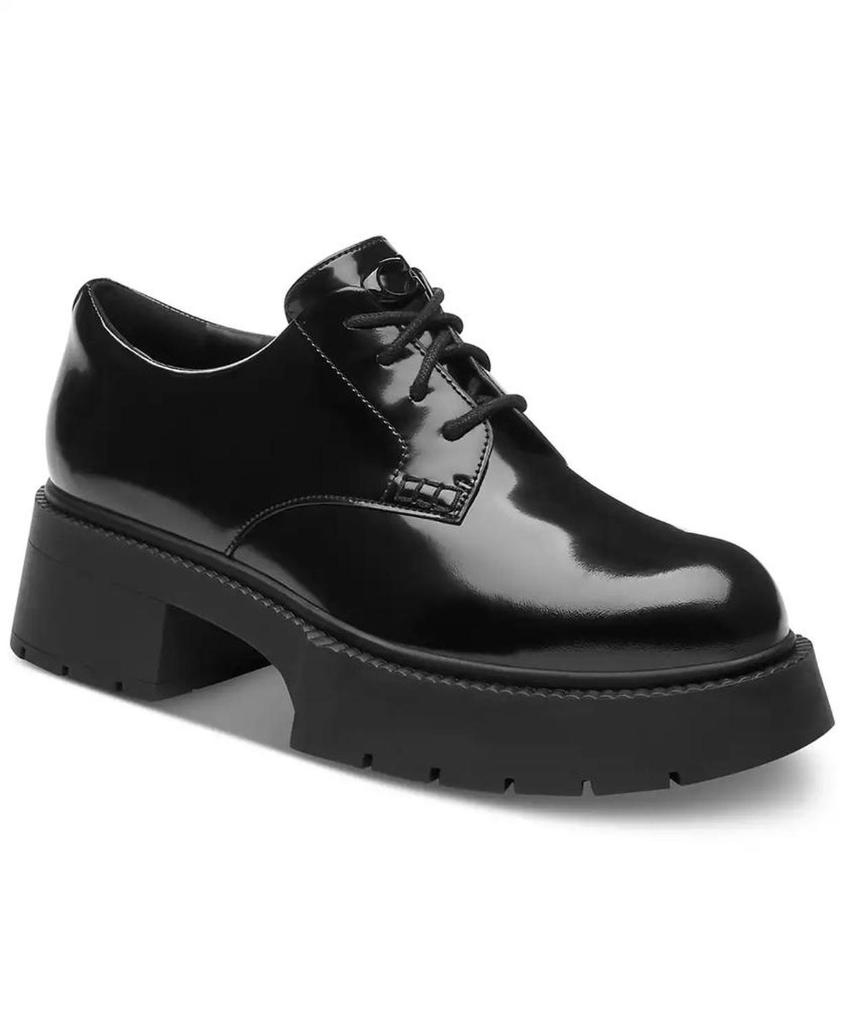 Women's Lyla Platform Leather Derby Flats