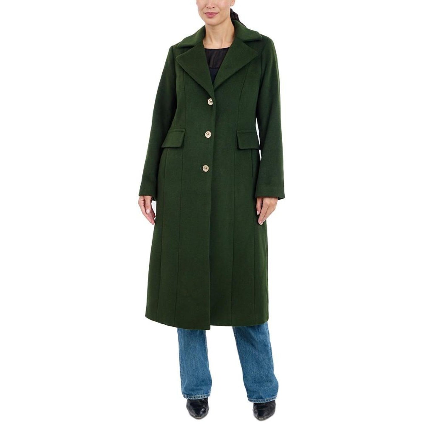 Women's Single-Breasted Maxi Coat