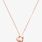 Precious Metal-Plated Sterling Silver Heart Pendant Necklace