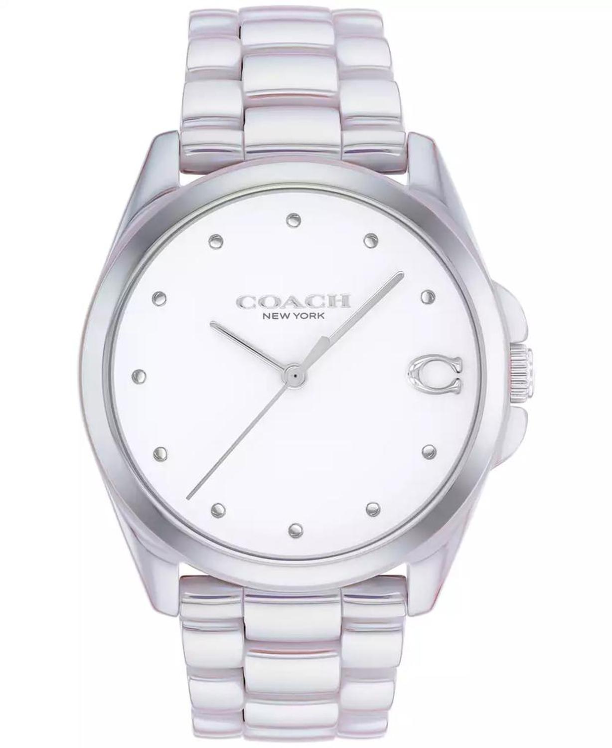 Women's Greyson Ionic Plated Rainbow Ceramic Bracelet Watch 36mm