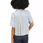 MICHAEL Women's Pleated-Back Button-Front Top