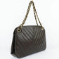 Chanel Chevron  Leather Shoulder Bag (Pre-Owned)