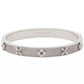 Silver-Tone Heritage Bloom Bangle Bracelet