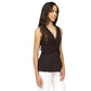 Women's Twist-Front Sleeveless Baby-Doll Top