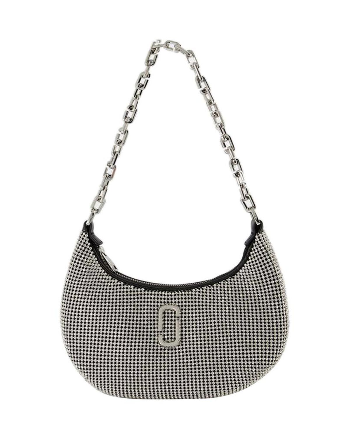 The Small Curve Shoulder Bag - Marc Jacobs - Mesh - Silver