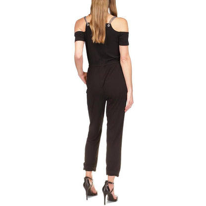 Womens Cold Shoulder Ankle Jumpsuit