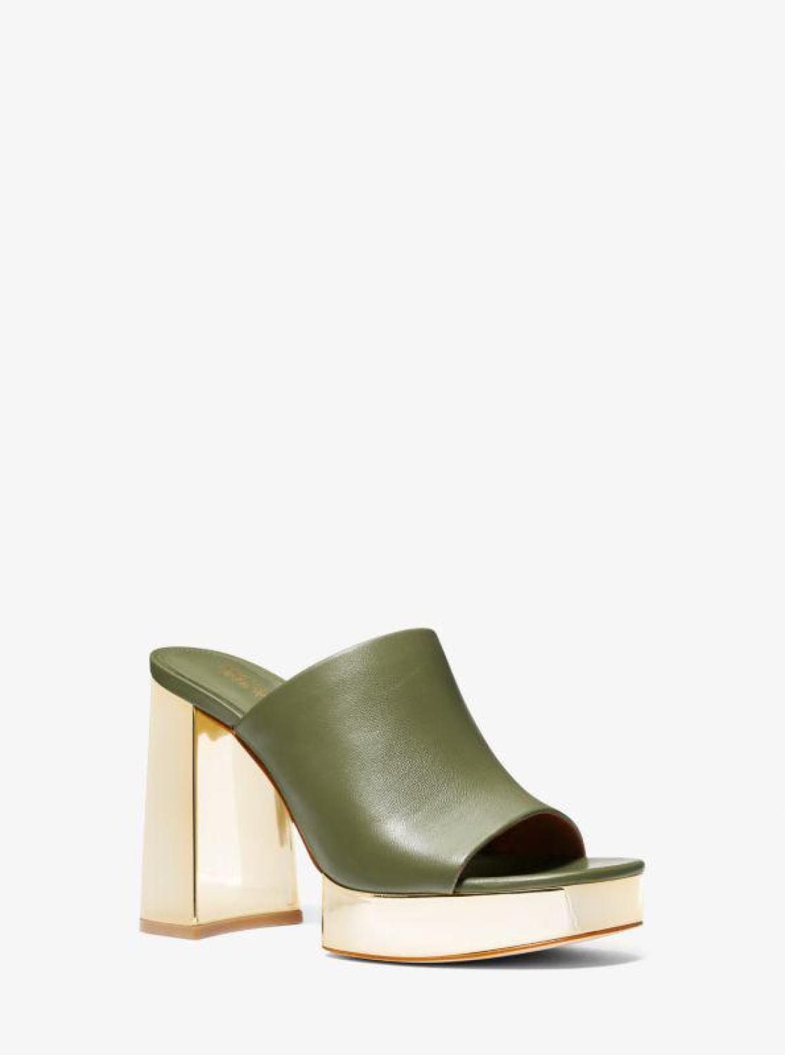 Celeste Leather Platform Mule