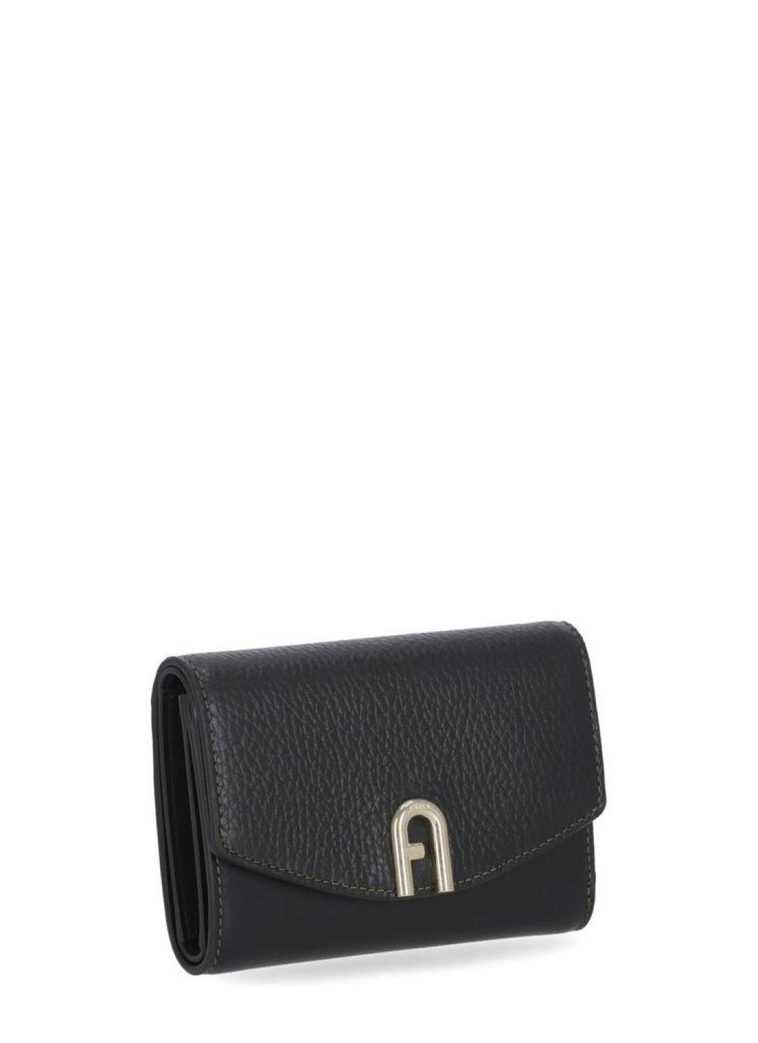 Furla Logo Plaque Zip Detailed Wallet