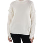 Womens Fringe Pullover Mock Turtleneck Sweater