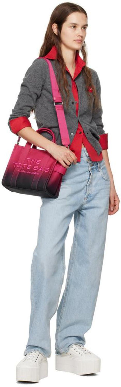 Pink & Black 'The Ombré Coated Canvas Small' Tote