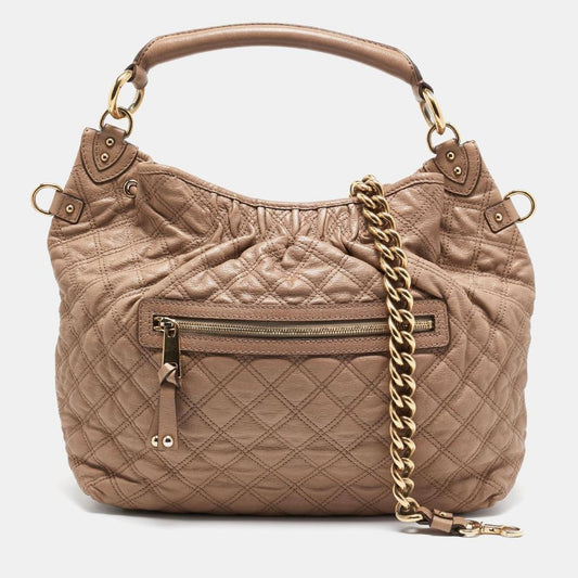 Marc Jacobs Beige Quilted Leather Stam Hobo