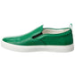 Gucci GG Embossed Leather Slip-On Sneaker