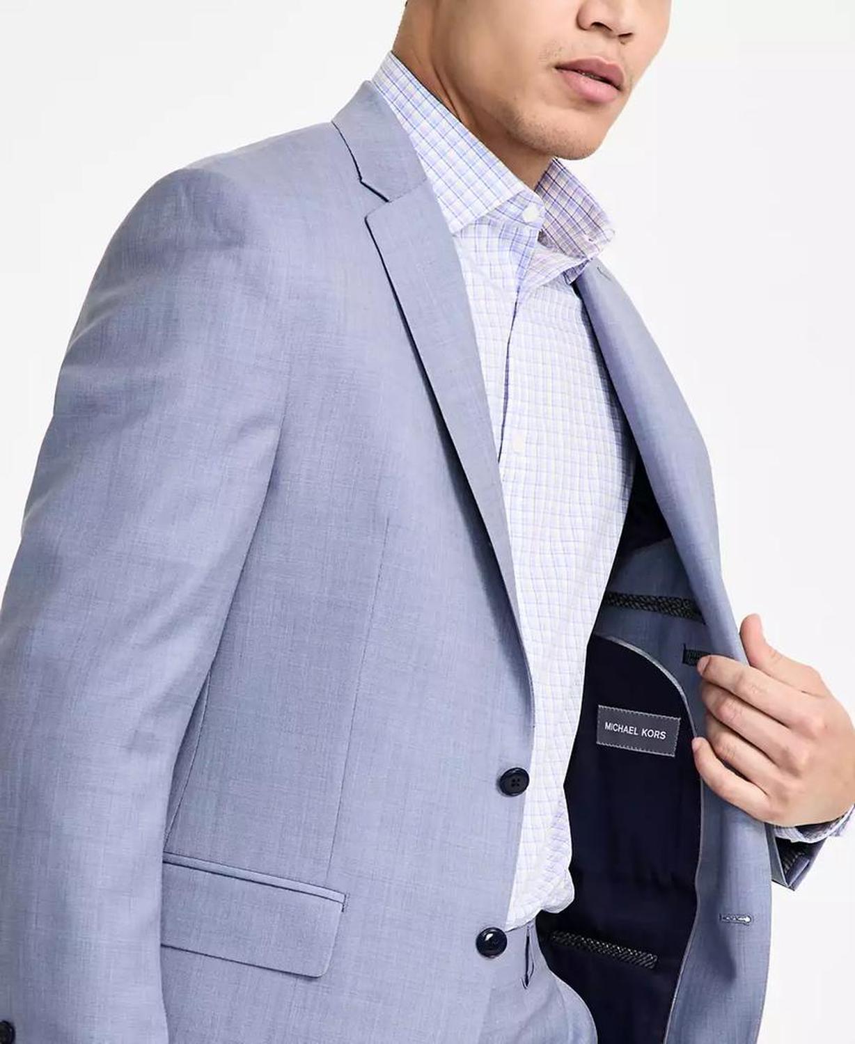 Men's Regular-Fit Wool Blend Suit Jacket