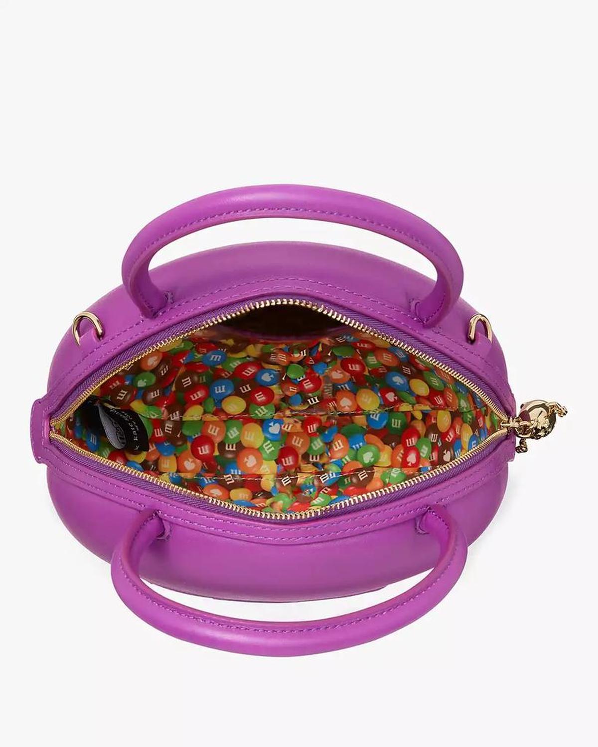 X M&M's Embellished Smooth Leather 3D Crossbody Bag