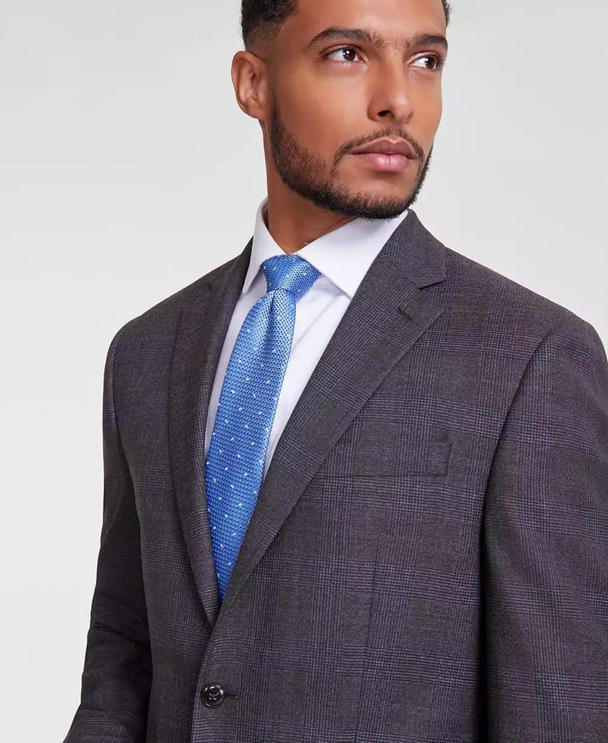 Men Classic-Fit Wool-Blend Suit Separate Jacket