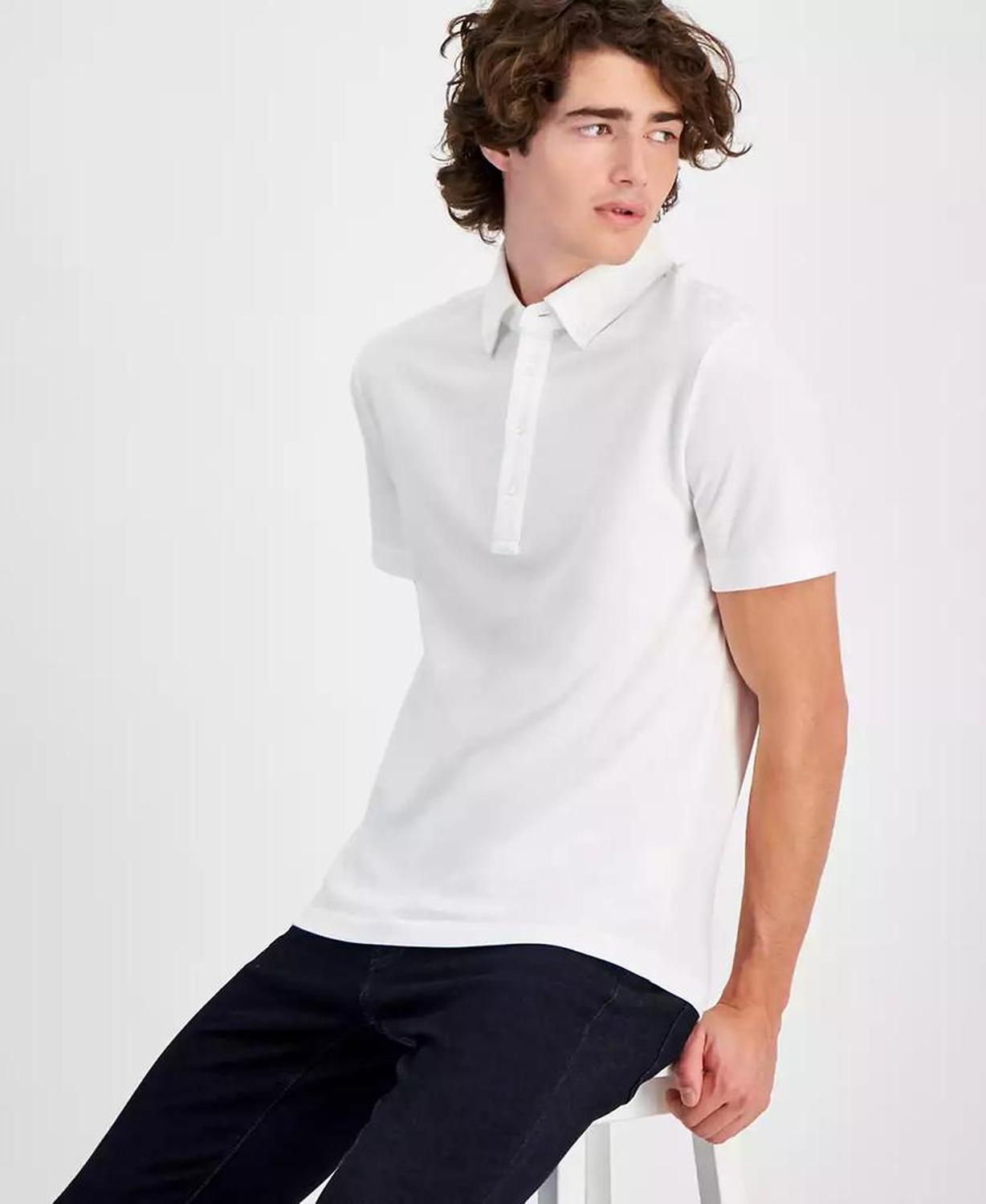 Men's Classic-Fit Oxford Piqué Knit Polo Shirt