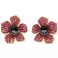 Cubic Zirconia Poppy Statement Stud Earrings