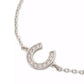 Silver-Tone Cubic Zirconia Pavè Horseshoe Link Bracelet