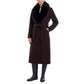 Women's Faux-Fur-Collar Belted Coat