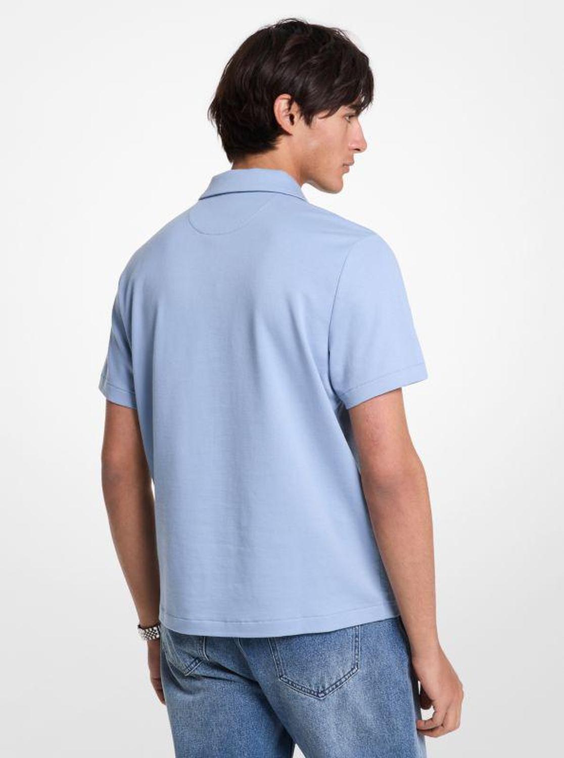 Stretch Cotton Piqué Polo Shirt