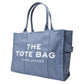 The Large Tote Bag in Blue Canvas