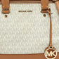 Michael Kors  Signature Coated Canvas And Leather Savannah Satchel