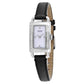 Coach Women's Black Leather Mother of Pearl White MOP Dial Watch