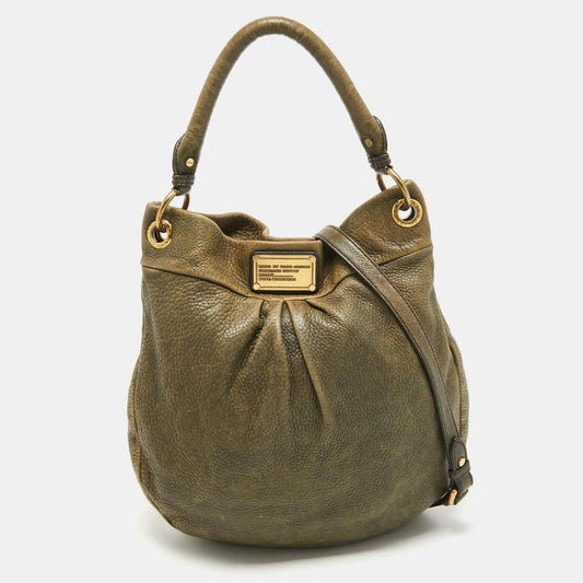 Marc By Marc Jacobs Olive Leather Classic Q Hillier Hobo