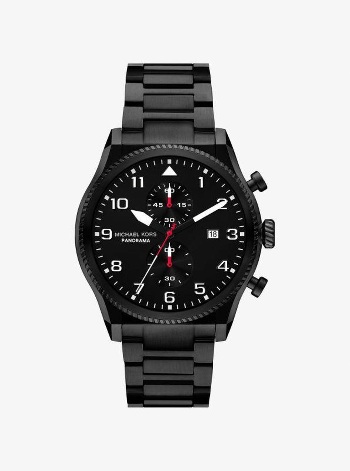 Oversized Panorama Black-Tone Watch