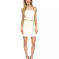 Women's Bustier Sleeveless Belted Mini Dress