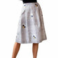 Foxy Midi Skirt In Houndstooth