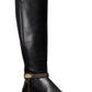 Finley Womens Leather Tall Mid-Calf Boots