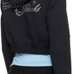 Black Charm Cropped Hoodie