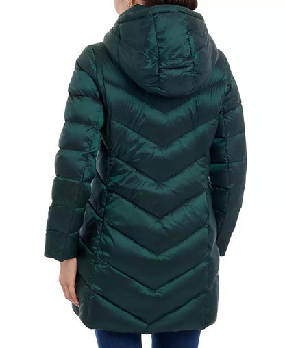 Petite Hooded Packable Down Puffer Coat, Created for Macy's