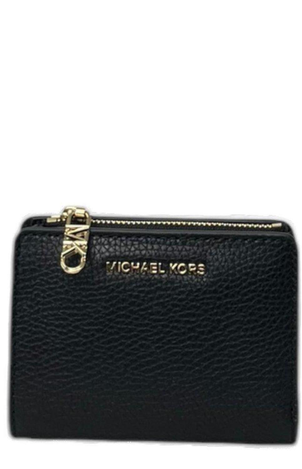 Michael Kors Logo Lettering Zipped Wallet