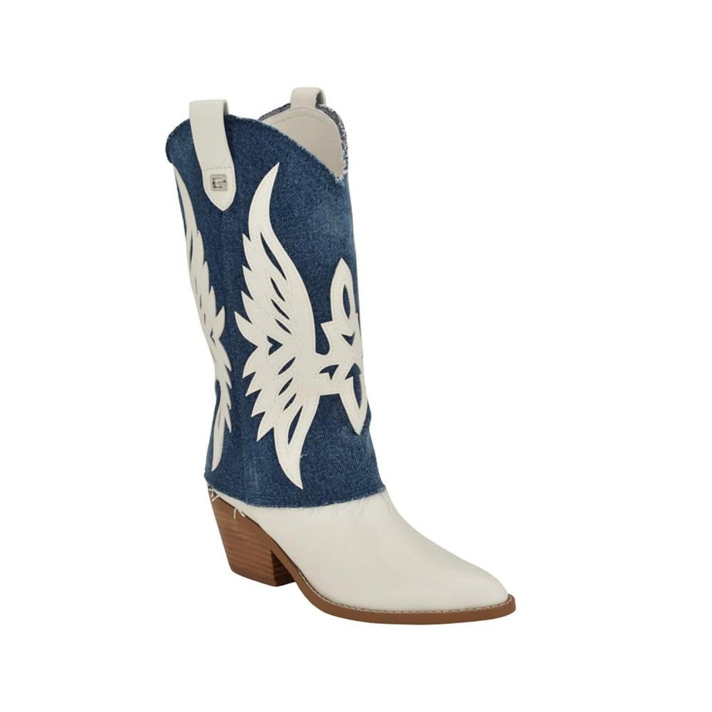 Women's Raegan Fold Over Silhouette Block Heel Western Boots