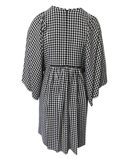 Michael Kors Checkered Dress in Multicolor Viscose